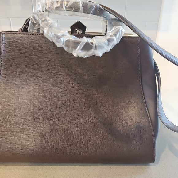 Fendi Chocolate Brown Medium Camoscio Suede Brand New Genuine - Picture 11 of 11